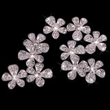 Maxbell 20 Piece Crystal Diamante Flower Button Flatback Embellishment Crafts 26mm