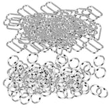 Maxbell 200 Pieces Bra Strap Adjustment Slider Rings Hook Lingerie Sew Fastener 10mm