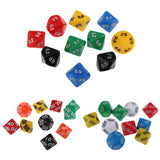 Maxbell Pack of 10 Acrylic Ten Sided D(00-90) Dices for D&D TRPG Party Game Toys