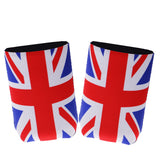 Maxbell 2 Pair Britain UK Flag Stubby Beer Soda Tin Can Chilling Wrap Cooler Holder