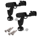 Maxbell 2x Adjustable Nylon Kayak Boat Fishing Rod Holder Side Mount Tackle Kit Set