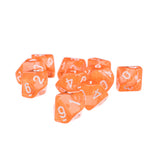 Maxbell 20pcs D10 Green & Orange Ten Sided Gem Dice for RPG Dungeons & Dragons Games