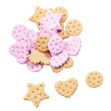 Maxbell 70 Pieces Mixed Resin Flatbacks Rose Flowers Cookies Cabochons Scrapbooking