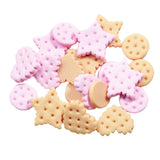 Maxbell 70 Pieces Mixed Resin Flatbacks Rose Flowers Cookies Cabochons Scrapbooking