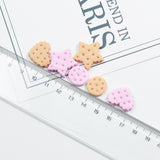 Maxbell 70 Pieces Mixed Resin Flatbacks Rose Flowers Cookies Cabochons Scrapbooking