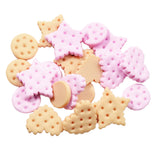 Maxbell 70 Pieces Mixed Resin Flatbacks Rose Flowers Cookies Cabochons Scrapbooking