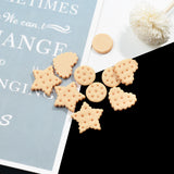 Maxbell 70 Pieces Mixed Resin Flatbacks Rose Flowers Cookies Cabochons Scrapbooking