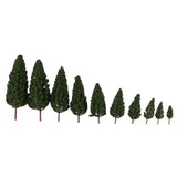 Maxbell 40 Pieces 1:150 -1:400 Scale Model Tree for Railway Garden Landscape Scenery