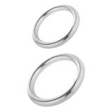 Maxbell Set 2pcs Boat Marine Stainless Steel Welded Polished O Ring  7x40mm+7x50mm