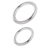 Maxbell Set 2pcs Boat Marine Stainless Steel Welded Polished O Ring  7x40mm+7x50mm