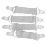 Maxbell 16 x Sheet Band Straps Suspenders White Adjustable Bed Corner Holder Elastic