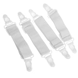 Maxbell 16 x Sheet Band Straps Suspenders White Adjustable Bed Corner Holder Elastic