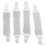 Maxbell 16 x Sheet Band Straps Suspenders White Adjustable Bed Corner Holder Elastic