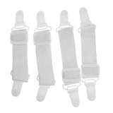 Maxbell 16 x Sheet Band Straps Suspenders White Adjustable Bed Corner Holder Elastic