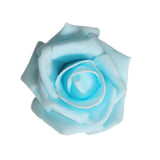 Maxbell 100x Foam Rose Heads Artificial Flower Bridal Bouquet Decor Light Blue+Pink