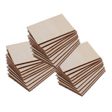 Maxbell 30 Pieces Rectangle Wood Sign Plaque Crafts DIY Wood Sheets