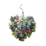 Maxbell Retro Iron Ball&Heart Shape Succulent Pot Metal Hanging Planter Plant Holder