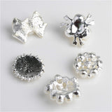 Maxbell 10 Pieces Assorted Pearl Rhinestone Flatback Buttons Embellishment DIY Craft