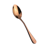 Maxbell Stainless Steel Cutlery Dinner Table Soup Tea Spoon Tableware Black + Rose Gold