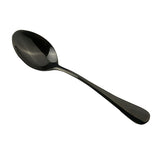 Maxbell Stainless Steel Cutlery Dinner Table Soup Tea Spoon Tableware Black + Rose Gold