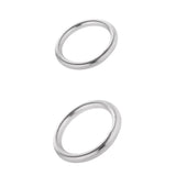 Maxbell Set 2pcs Boat Marine Stainless Steel Welded Polished O Ring  6x30mm+8x40mm