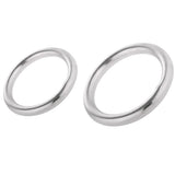 Maxbell Set 2pcs Boat Marine Stainless Steel Welded Polished O Ring  6x30mm+8x40mm