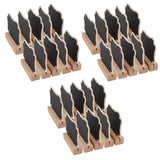 Maxbell 30Pcs Mini Wooden Message Board Chalkboard Memo Letter Sign Display Board for Store Home Kitchen Garden