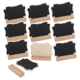 Maxbell 30Pcs Mini Wooden Message Board Chalkboard Memo Letter Sign Display Board for Store Home Kitchen Garden