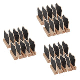 Maxbell 30Pcs Mini Wooden Message Board Chalkboard Memo Letter Sign Display Board for Store Home Kitchen Garden