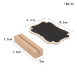 Maxbell 30Pcs Mini Wooden Message Board Chalkboard Memo Letter Sign Display Board for Store Home Kitchen Garden