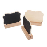 Maxbell 30Pcs Mini Wooden Message Board Chalkboard Memo Letter Sign Display Board for Store Home Kitchen Garden