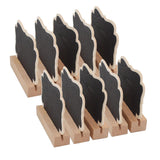 Maxbell 30Pcs Mini Wooden Message Board Chalkboard Memo Letter Sign Display Board for Store Home Kitchen Garden