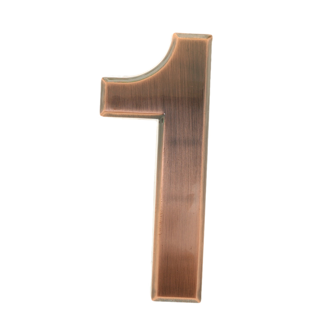 Maxbell 2Pcs ABS Plastic Door Plaque Digit Number Coding Hotel Home Address Office Room Sign Number 1 and Number 4