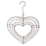 Maxbell Retro Iron Shoe&Heart Shape Succulent Pot Metal Hanging Planter Plant Holder