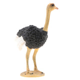 Maxbell 2pcs Simulation Wild Animal Model Figure Toys Figurine Home Decor Ostrich