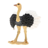 Maxbell 2pcs Simulation Wild Animal Model Figure Toys Figurine Home Decor Ostrich