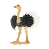 Maxbell 2pcs Simulation Wild Animal Model Figure Toys Figurine Home Decor Ostrich