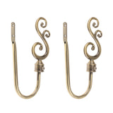 Maxbell 4Pieces U Shape Metal Vine Curtain Hook Window Drapery Tieback Hanger