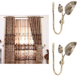 Maxbell 4Pieces U Shape Metal Vine Curtain Hook Window Drapery Tieback Hanger