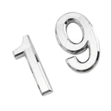 Maxbell 2Pcs Silver Plastic Self-Adhesive House Hotel Door Number 9 and Number 1