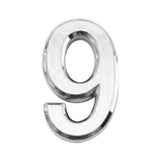 Maxbell 2Pcs Silver Plastic Self-Adhesive House Hotel Door Number 9 and Number 1