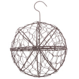 Maxbell 13cm&28cm Retro Iron Ball Shape Succulent Pot Metal Hanging Plant Holder