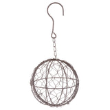 Maxbell 13cm&28cm Retro Iron Ball Shape Succulent Pot Metal Hanging Plant Holder