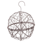 Maxbell 13cm&28cm Retro Iron Ball Shape Succulent Pot Metal Hanging Plant Holder
