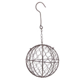 Maxbell 13cm&28cm Retro Iron Ball Shape Succulent Pot Metal Hanging Plant Holder