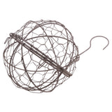 Maxbell 13cm&28cm Retro Iron Ball Shape Succulent Pot Metal Hanging Plant Holder