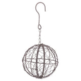 Maxbell 13cm&28cm Retro Iron Ball Shape Succulent Pot Metal Hanging Plant Holder