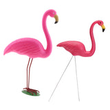 Maxbell 2Pieces Lifelike Pink Flamingo Yard Garden Lawn Art Ornaments Decor Set