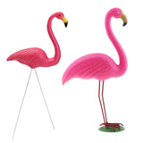 Maxbell 2Pieces Lifelike Pink Flamingo Yard Garden Lawn Art Ornaments Decor Set