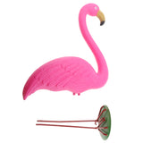 Maxbell 2Pieces Lifelike Pink Flamingo Yard Garden Lawn Art Ornaments Decor Set